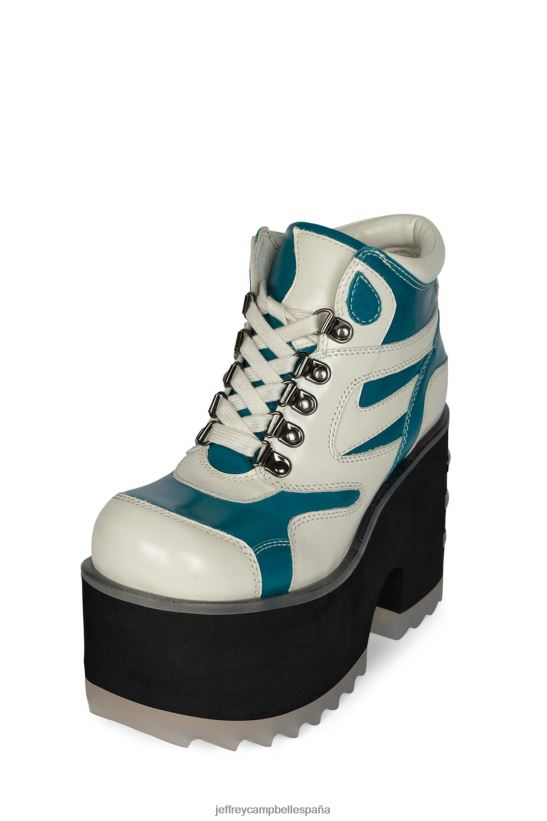 mujer Jeffrey Campbell peligros blanco azul PHXV4X353 botines