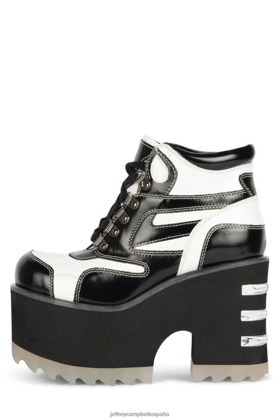 mujer Jeffrey Campbell peligros blanco negro PHXV4X350 botines