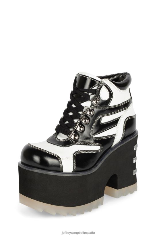 mujer Jeffrey Campbell peligros blanco negro PHXV4X350 botines