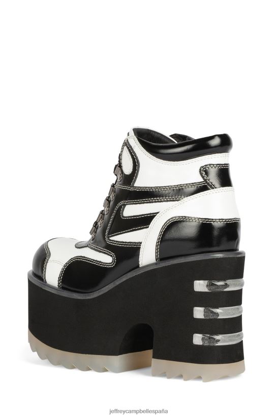 mujer Jeffrey Campbell peligros blanco negro PHXV4X350 botines