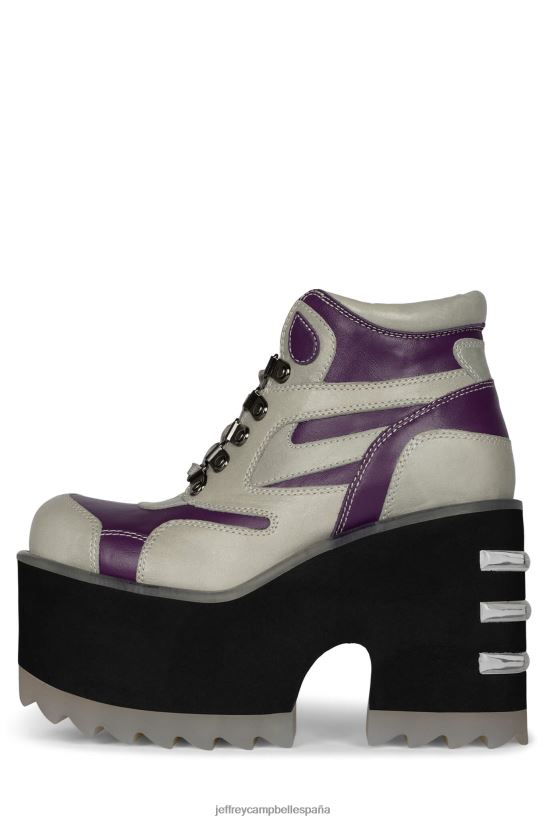 mujer Jeffrey Campbell peligros gris morado PHXV4X351 botines