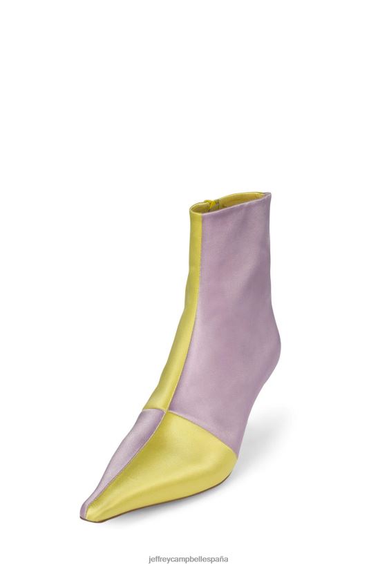 mujer Jeffrey Campbell óptica satén amarillo satén lila PHXV4X394 botines