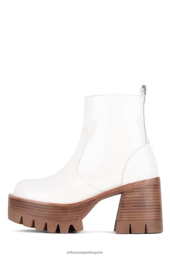 mujer Jeffrey Campbell quavo charol blanco PHXV4X483 botines