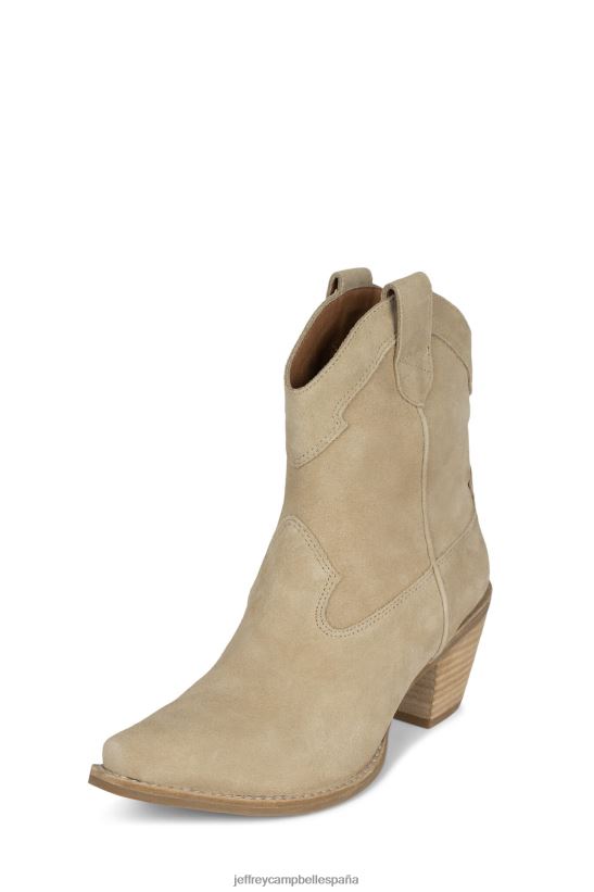 mujer Jeffrey Campbell ranchero-l2 ante beige PHXV4X492 botines