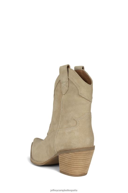 mujer Jeffrey Campbell ranchero-l2 ante beige PHXV4X492 botines