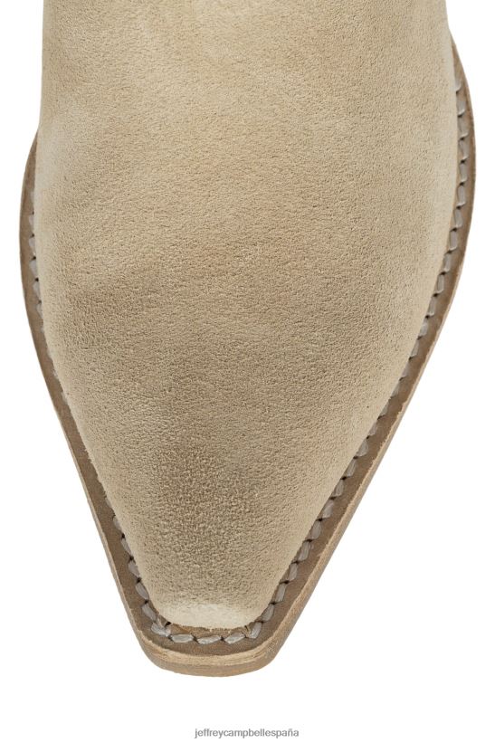 mujer Jeffrey Campbell ranchero-l2 ante beige PHXV4X492 botines