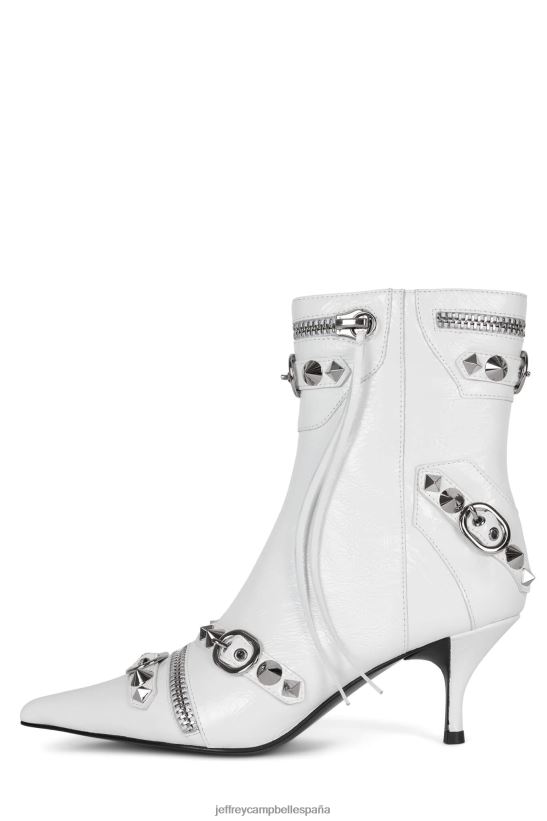 mujer Jeffrey Campbell rock alternativo plata blanca PHXV4X305 botines