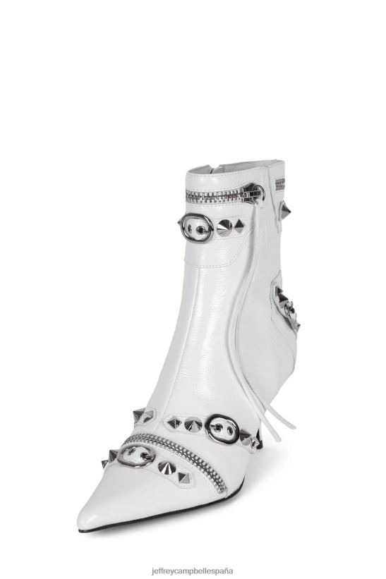 mujer Jeffrey Campbell rock alternativo plata blanca PHXV4X305 botines