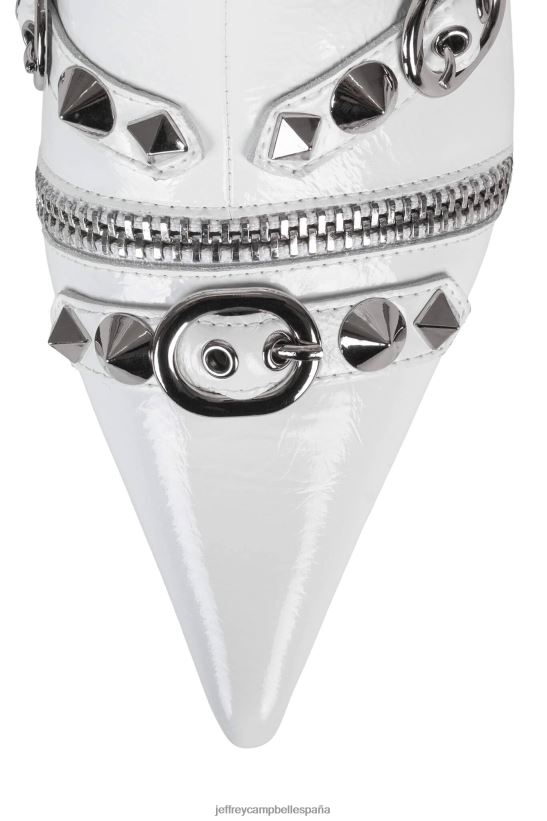 mujer Jeffrey Campbell rock alternativo plata blanca PHXV4X305 botines