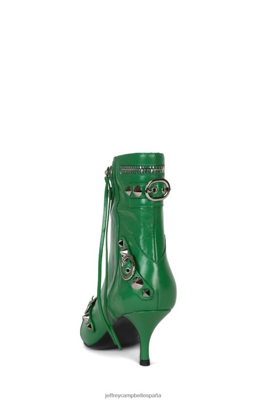 mujer Jeffrey Campbell rock alternativo plata verde PHXV4X308 botines