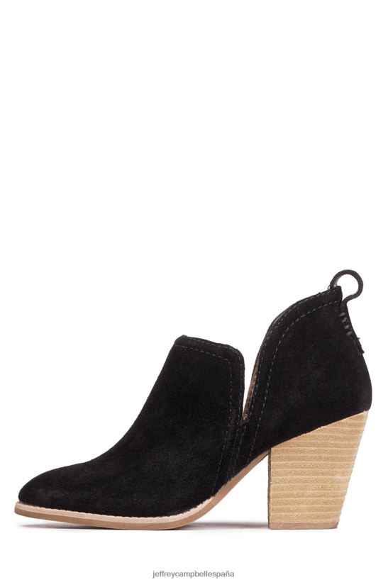 mujer Jeffrey Campbell rosalee ante negro aceitado PHXV4X336 botines