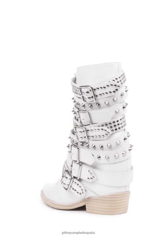 mujer Jeffrey Campbell semental draco plata blanca PHXV4X662 botines
