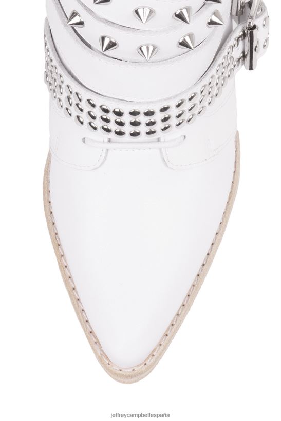 mujer Jeffrey Campbell semental draco plata blanca PHXV4X662 botines
