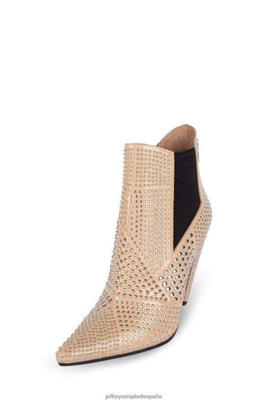 mujer Jeffrey Campbell semental plata natural de charol PHXV4X587 botines