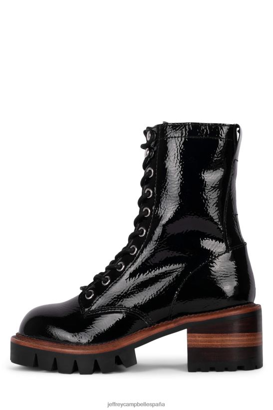 mujer Jeffrey Campbell sicam-2 charol arrugado negro PHXV4X467 botines