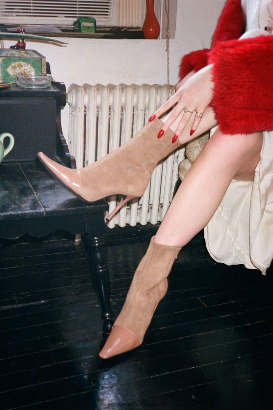 mujer Jeffrey Campbell sobreviviente caja beige beige PHXV4X554 botines