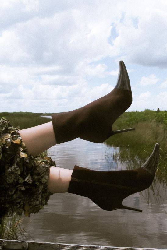 mujer Jeffrey Campbell sobreviviente combinación de caja marrón PHXV4X555 botines