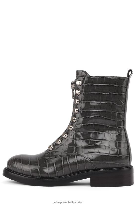 mujer Jeffrey Campbell tonette cocodrilo gris oscuro PHXV4X651 botines