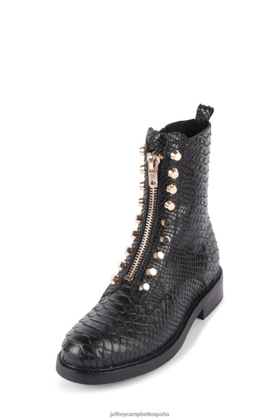 mujer Jeffrey Campbell tonette serpiente negra PHXV4X653 botines