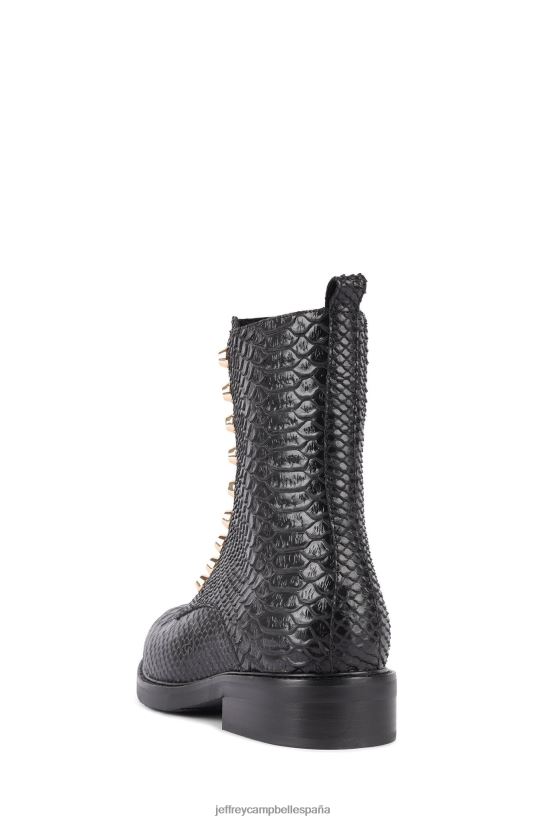 mujer Jeffrey Campbell tonette serpiente negra PHXV4X653 botines