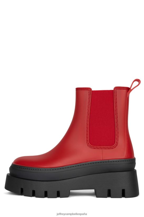 mujer Jeffrey Campbell tormenta de lluvia negro rojo PHXV4X889 botines