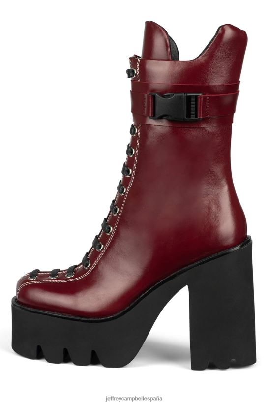 mujer Jeffrey Campbell vikingo rojo PHXV4X470 botines
