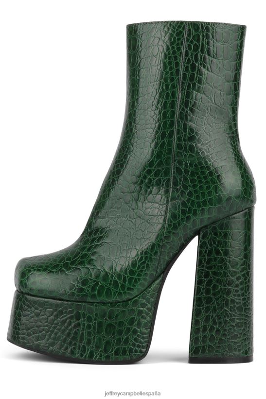 mujer Jeffrey Campbell viuda-nb caimán verde PHXV4X372 botines