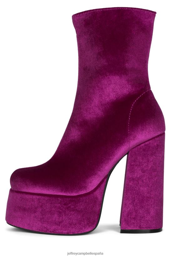mujer Jeffrey Campbell viuda-sm terciopelo fucsia PHXV4X539 botines