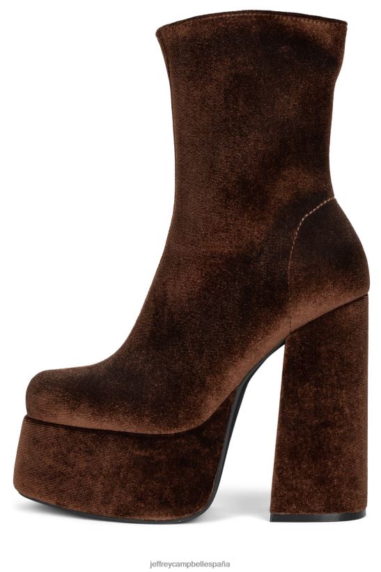 mujer Jeffrey Campbell viuda-sm terciopelo marrón PHXV4X538 botines