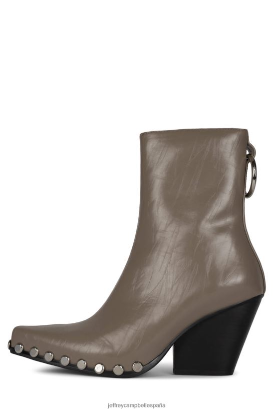 mujer Jeffrey Campbell walton-sr2 plata caqui oscuro PHXV4X548 botines