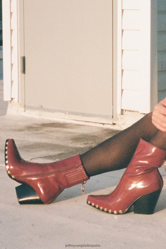 mujer Jeffrey Campbell walton-sr2 plata caqui oscuro PHXV4X548 botines