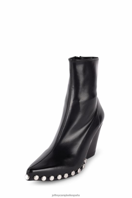 mujer Jeffrey Campbell walton-st plata negra PHXV4X297 botines