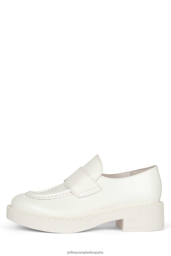 mujer Jeffrey Campbell bibliotecario blanco Blanco PHXV4X1778 mocasín y oxford