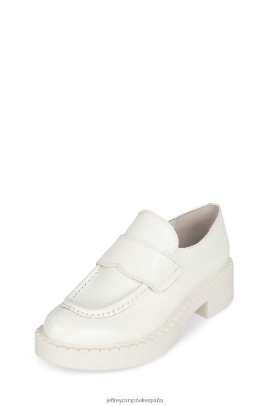 mujer Jeffrey Campbell bibliotecario blanco Blanco PHXV4X1778 mocasín y oxford