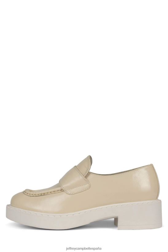 mujer Jeffrey Campbell bibliotecario charol de marfil PHXV4X1779 mocasín y oxford