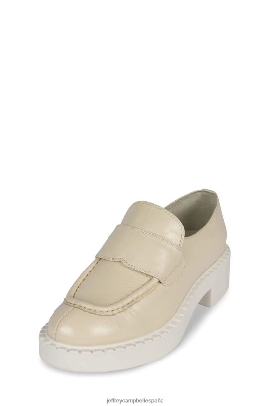mujer Jeffrey Campbell bibliotecario charol de marfil PHXV4X1779 mocasín y oxford