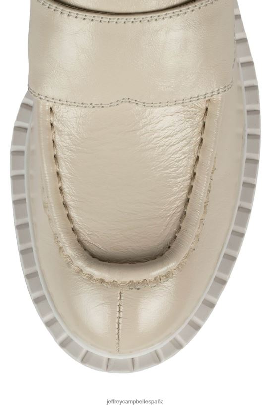 mujer Jeffrey Campbell bibliotecario charol de marfil PHXV4X1779 mocasín y oxford