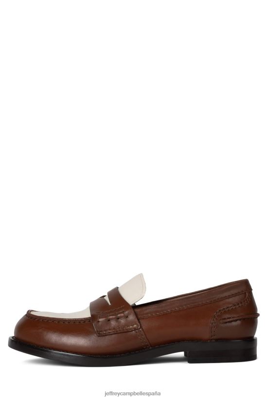 mujer Jeffrey Campbell colega beige bronceado PHXV4X1771 mocasín y oxford