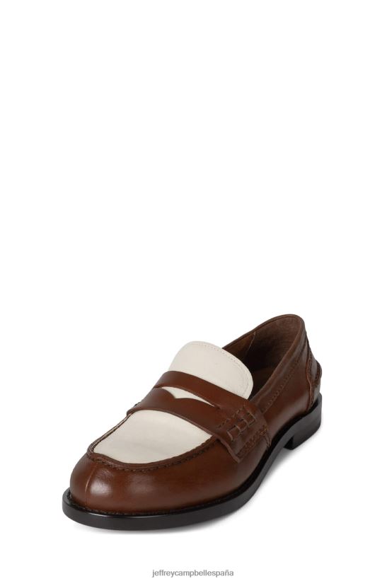 mujer Jeffrey Campbell colega beige bronceado PHXV4X1771 mocasín y oxford