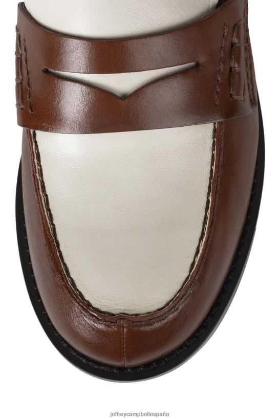 mujer Jeffrey Campbell colega beige bronceado PHXV4X1771 mocasín y oxford