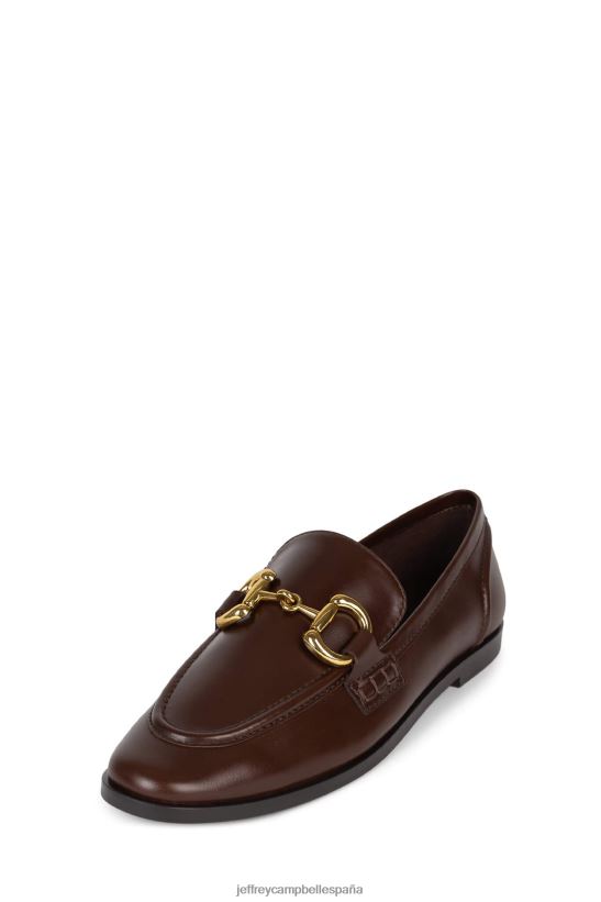 mujer Jeffrey Campbell terciopelo oro marron PHXV4X61 mocasín y oxford
