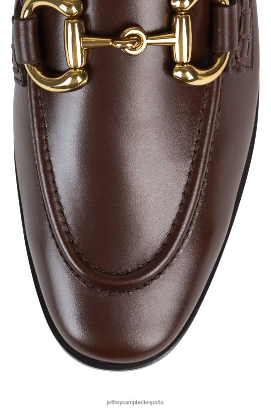 mujer Jeffrey Campbell terciopelo oro marron PHXV4X61 mocasín y oxford