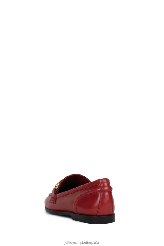 mujer Jeffrey Campbell terciopelo oro rojo PHXV4X1774 mocasín y oxford