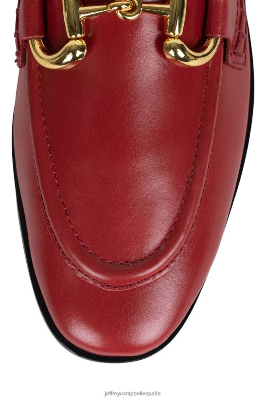 mujer Jeffrey Campbell terciopelo oro rojo PHXV4X1774 mocasín y oxford
