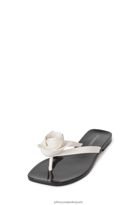 mujer Jeffrey Campbell Tan dulce crema brillante negro brillante PHXV4X158 sandalias