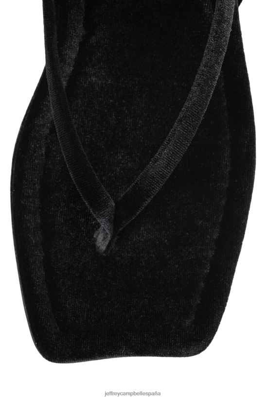 mujer Jeffrey Campbell besado por el Sol terciopelo negro PHXV4X1734 sandalias