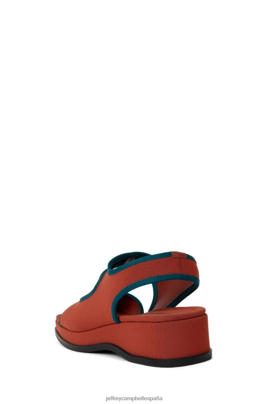 mujer Jeffrey Campbell energético malla naranja verde azulado PHXV4X28 sandalias