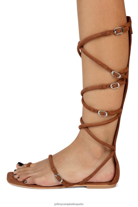 mujer Jeffrey Campbell gladia gamuza bronceada PHXV4X119 sandalias