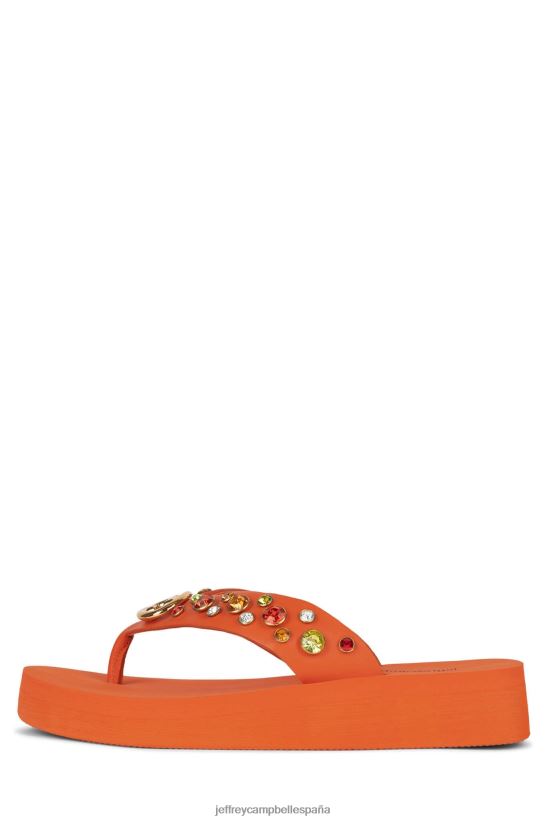 mujer Jeffrey Campbell icónicos naranja multi PHXV4X165 sandalias