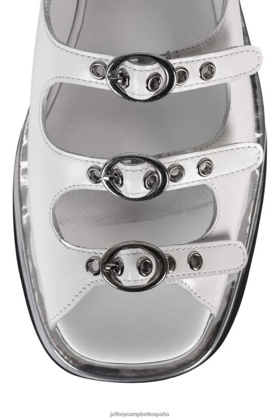 mujer Jeffrey Campbell infrarrojo caja blanca plateada PHXV4X222 sandalias